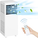 Portable Air Conditioner, 8,000 BTU Freestanding Air Conditioners with Remote Control, Low Noise Portable AC Unit, 24Hrs Timer for Bedroom/Dorms/Indoor Rooms