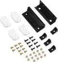 DK100-A Shed Door Full Kit Door Tune-Up Kit Replacements Parts for Arrow Shed Sliding Doors (Includes 2 Door Handles, 4 Lower Door Guides, 4 Door Slides, Screws and Nuts)