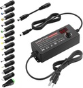 SHNITPWR 3V ~ 24V 3A 72W Power Supply Adjustable DC 3V 5V 6V 9V 12V 15V 16V 18V 19V 20V 24V Variable Universal AC/DC Adapter 100V-240V AC to DC Converter with 14 Tips 5.5x2.5mm 4.0x1.7mm 3.5x1.35mm