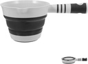 Hemoton 1pc Folding Water Ladle Plastic Kitchen Scoop Multi-purpose Water Dipper for Easy Storage for Home Use and Bathing Space-saving Design Grey