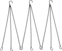 Hanging Baskets Chains 23 Inches 3 Leads Hanging Chains Flower Pot Hanger Replacement Plant Hangers for Planters and Lanterns, Pack of 3 (3 Legs)