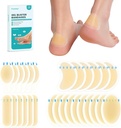 Blister Pads - 28 ct Water Resistant Hydrocolloid Bandages for Foot, Toe, Heel - Gel Blister Cushions for Prevention & Recovery, Variety Pack
