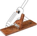 Wooden Glue Gun Holder Stand, Hot Melt Adhesive Supporting Tool, Melting Glue Dispenser Foldable Base, Glue Applying Tool Holder