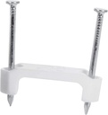 Gardner Bender PS-550 Plastic Staple, 1/2 in., 14/2, 12/2, 10/2 (NM) Cable, White