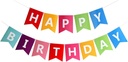 Fecedy Colorful Happy Birthday Banner Bunting