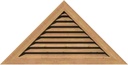 Ekena Millwork GVWTR36X1501SFUWR Triangle Gable Vent Gable Vent, 36"W x 15" (49 3/4"W x 20 3/4"H Frame Size), Western Red Cedar, Unfinished