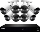 Lorex 4K Security Camera System, Fusion 16-Channel 3TB NVR with 8 Indoor/Outdoor Wired IP POE Metal Smart Deterrence Cameras, Motion Detection