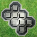 Concrete Grass Pavers Breeze Block Paving Bricks Mold ABS 4mm Parking - Plastic Mold for Concrete Paving Cement - Pathmaker Form