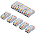 XELYTON Wire Clip Connector, Universal Connection Terminals, Circuit Inline Splices Electric Connectors, Quick Connect & Freely Samontēt elektrisko savienotāju komplektu Compact (3 In 3 Out, 5)