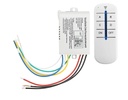 Roboway 4-Way OON/Off 220V-240V Light Digital tālvadības bezvadu sienas slēdzis ar RF tālvadības pulti (RW-RF031)