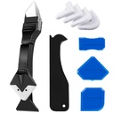 King & Charles Silikona kausēšanas rīku komplekts, 3in1 Calk & Grout Remoper Tool