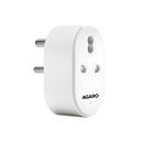 AGARO Regency 16A Wi-Fi Smart Plug ar enerģijas monitoringa un aplikāciju kontroli, Savietojams ar Alexa & Assistant, Balss kontrole Geyser, AC & Other Heavy Appliances, Timer & Scheduling, White