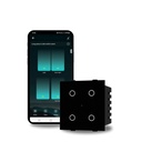 AZIOT Smart Wi-Fi Modular 4 Gang Premium Touch Switch (6 Amps Each) - GLASS (Not Acrylic): Paaugstināt jūsu mājās ar bezcerīgu kontroli (Fits in Anchor Roma Classic un līdzīgas plāksnes) Mājas automatizācijas