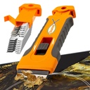 Razor Blade Skraper rīks ar 15 gab. Extra Blades, Stikla tīrīšanas razor Skraper, Stikla augšdaļas krānu Skraper Oven Door, Cooktop Skraper, Stikla skraper Tīrīšanas Krāsa no Stikla