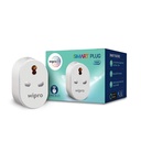 Wipro 16A Wi-Fi Smart Plug ar enerģijas monitoringu - Piemērots lielām ierīcēm, piemēram, Geysers, mikroviļņu krāsnis, gaisa kondicionieri (darbs ar Alexa un palīgs)- Balta
