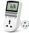 Blackt Electrotech BT41P 230V 10A Digitālais programmējamais taimeris Socket Plug – 24x7 Elektroniskā izeja automātiskajām gaismām, enerģijas taupīšanas un mājas ierīcēm (jauns)