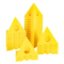 FDKJEJC 36 Krāsotāji PyramidStands - Krāsu Trīsstūra Stendi,Paint Stands Glezniecībai,Mini Cone Krāsas Stands Kabineta un Durvju Risinātāji Atbalsts (20)