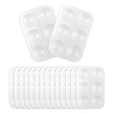 16PCS Baltās plastmasas krāsas Paplātes - būtiski krāsošanas pusēm, DIY Amatniecības, un mākslas glezniecība