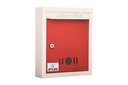 Metāla Mail Box Vēstules Box mājas un vārtu Office Wall Mount Box Red & yy Size (11 * 9 * 3 collas)