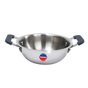 Tosaa TRIPLY MINI KADHAI– 3 Slāņa pamatne,Ideāla frīzei, Tadka,Compact & Heavy Duty ; Inducation and Gas Stove Savietojama ar multifunkcionālu vārāmo materiālu; 650 ml