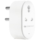 Zebronics ZEB-SP116, Smart Wi-Fi Plug Savietojams ar Assistant & Alexa, Atbalsta Upto 16A un Nāk ar īpašu APP, kas Features Plānota kontrole un enerģijas monitorings.