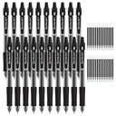 Shuttle Art Black Gel Pens, 48 Iepakojums(20 Pens ar 28 atkārtoti uzpildījumiem) Ievelkams Vidēja punkta Rollerball Gel Ink Pens Gluda Rakstīšana ar Ērtu Grip Office School Home Work