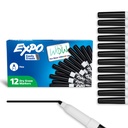 EXPO Sausie erozijas marķieri, zema smarža tinte, melnais, smalks padomiņš, 12 grāfs - tāfele, kalendārs, organizācija, būtiski piederumi birojam, skola, klase, skolotāji