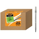 BIC apaļš Xtra Life Ballpoint Pen, Ultra Long Laving and Consekventa Performance, 144-Count in Black Ink