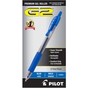 Pilot G2 Premium Gel Pens, polsterēts punkts 1. 0mm, zila tinte, 12- Iepakojums