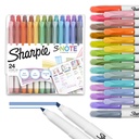 Sharpie S-piezīme Radošie izcelšanas, Asorti Pastel Colors, No Bleed, Chisel Tips, 24 Count - Krāsains Office Supplies