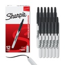 Sharpie Ievelkami Pastāvīgie Marķieri, Fine Tip, Melns, 12 Grāfs - Desk, Klase, Ofisa piederumi