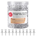 Push Pins 600 Skaits, Standarta Clear Thumb Tacks Tērauda smaile un Clear Plastmasas Galva