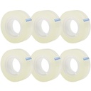 OMLKELA 6 Rolls Caurspīdīgs Lentas uzpilde, Skaidrs, 0,7" x 1000"