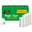 Skotch Magic Lenta, Invisible, Home Office Piegādes un atpakaļ uz skolu Piegādes koledžai un klasēm, 24 Rolls
