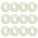 OWLKELA 12 Rolls Caurspīdīgs Lentas uzpilde, tīrs, 0,7" x 1000"
