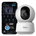 Qubo Smart Cam 360° 3MP ) Nav nepieciešama SD karte, Ieraksti Tieši mākoņa    ) 2026 Izdevums - pēc Hero Group ) STQC Sertificēts ) AI personas noteikšana  ) Ielaušanās Signalizācija  ) Nakts Vīzija ) Divpusēja Runāt