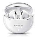 Kratos TW02 Ausu apvalki Bezvadu ar 60H Playtime, Trokšņa izolācija un Skaidri zvani, Bluetooth Earbuds ar Balss palīgu, Ausu apvalki ar Bluetooth V 5.3 un ar C tipa ātro uzlādi, IPX5 TWS austiņas