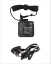 Asus 45W klēpjdatora adapteris/rakstzīme Asus (20 V, 2.5 A, 4 Mm X 1.2Mm Diametrs), melna (iekļauts spēka kabelis) modeļiem