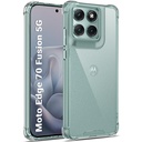 GiftKart Crystal Clear Back Cover Case for Motorola Moto Edge 70 Fusion 5G 
