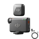 DJI Mic Mini (1 TX + 1 RX), Ultralight, Detail-Rich Audio, Trokšņu slāpēšana, Automātiska ierobežošana, Bezvadu mikrofons kamerai/iPhone/Android, Vlog, Streaming, 400m Transmisijas melna