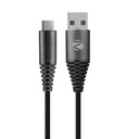 Zebronics Type-C Ātrās uzlādes kabelis, Līdz 480 Mbps, 36W Ātrā uzlāde, 3A izvade, Uzlādes un sinhronizācijas datu kabelis, 1 mērierīces garums, bez leņķa noturīgs dizains (CU300T)