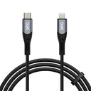 boAt tipa C līdz apgaismojuma kabelis 27W Ātra uzlāde - 480 Mbps Datu pārsūtīšana - 1.2 m (3.9 ft) Perfect Kabeļa garums -- Premium Nylon Braiding - Izturīgs un bez leņķa --- ar Silicon Tie (Carbon Black)