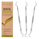 Profesionāls zobu skrēperrīks - Zobārsta pick, 3 Pack, Tarter Scraper