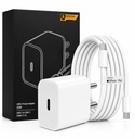 20W USB-C uzlāde ar C tipa kabeļa ātro uzlādi iPhone un iPad komplektam