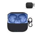 Prolet Silicone Earbuds Case Savienojams ar OnePlus Nord Buds 3R – Šoku necaurlaidīgs Putekļu aizsargvāks, 360° Pilna aizsardzība, Anti-Scratch Soft TPU, Carabiner Hook (Melns)