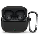 Sunce Protective Cover Savienojams ar OnePlus Nord Buds 3r TWS Earbuds Soft Silicone Shock Absorbējošs Pilna ķermeņa aizsardzība Redzams LED indikators Anti Dust Port plug Secure Precision Fit (melns)