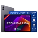 Redmi Pad 2 Pro, 12.1 collu (30.73 CM), LCD displejs - 2.5K Sharp & Clear, 8GB RAM, 128GB ROM, Wi-Fi, Quad Speakers, Dolby Atmos, Graphite Grey, AI Iespējots