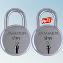 Jammer Round 50 Lock, 6 Lever, mazs izmērs, viena slēdzene, dzelzs korpuss, slēdzene mājas ar atslēgu (Pirkt 1 Get 1, 2)