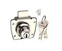 MHS Multipurpose Lock Drawer Lock Cabinet Lock with 2 Reversible Ultra Computer Brass Keys with Screws for Home Office Hotels Shops Hostel Etc (Pack of 1)