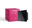 HomeMate® Wi-Fi Smart 4 Gang Touch Switch (Black, Pack of 1) Nav nepieciešams rumba 